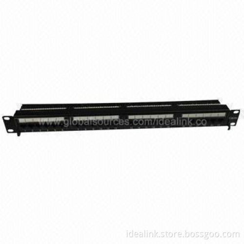 Cat6A FTP Shielded Patch Panel with 24 Ports